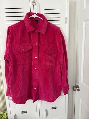 wild fable Hot Pink Corduroy Shacket